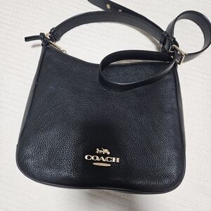 Coach Black Leather Shoulder Bag